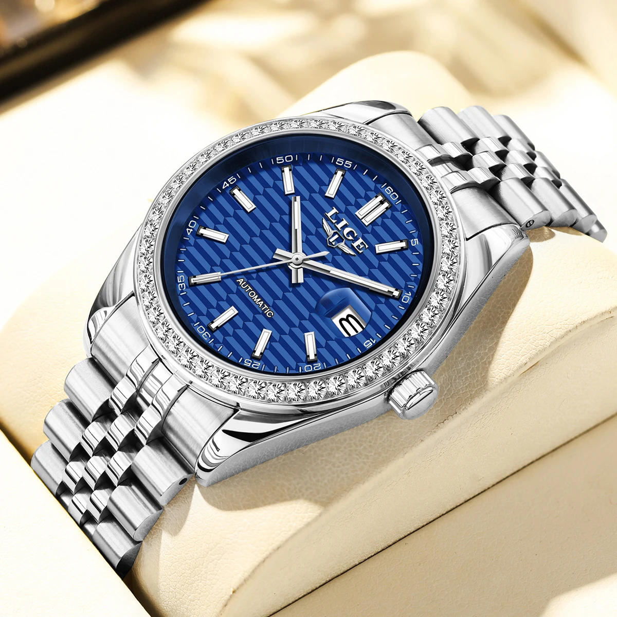 LIGE Design Mens Watches Top Brand Luxury Fashion Business Automatic Watch Men's Waterproof Mechanical Watch Montre Homme
LIGE Design Mens Watches Top Brand Luxury Fashion Business Automatic Watch Men's Waterproof Mechanical Watch Montre Homme