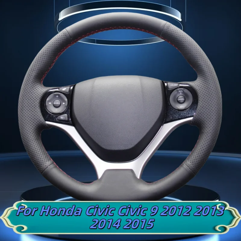 Car Steering Wheel Cover Hand-Sewn Microfiber Leather For Honda Civic Civic 9 2012 2013 2014 2015 Car Interior Accessories
Car Steering Wheel Cover Hand-Sewn Microfiber Leather For Honda Civic Civic 9 2012 2013 2014 2015 Car Interior Accessories