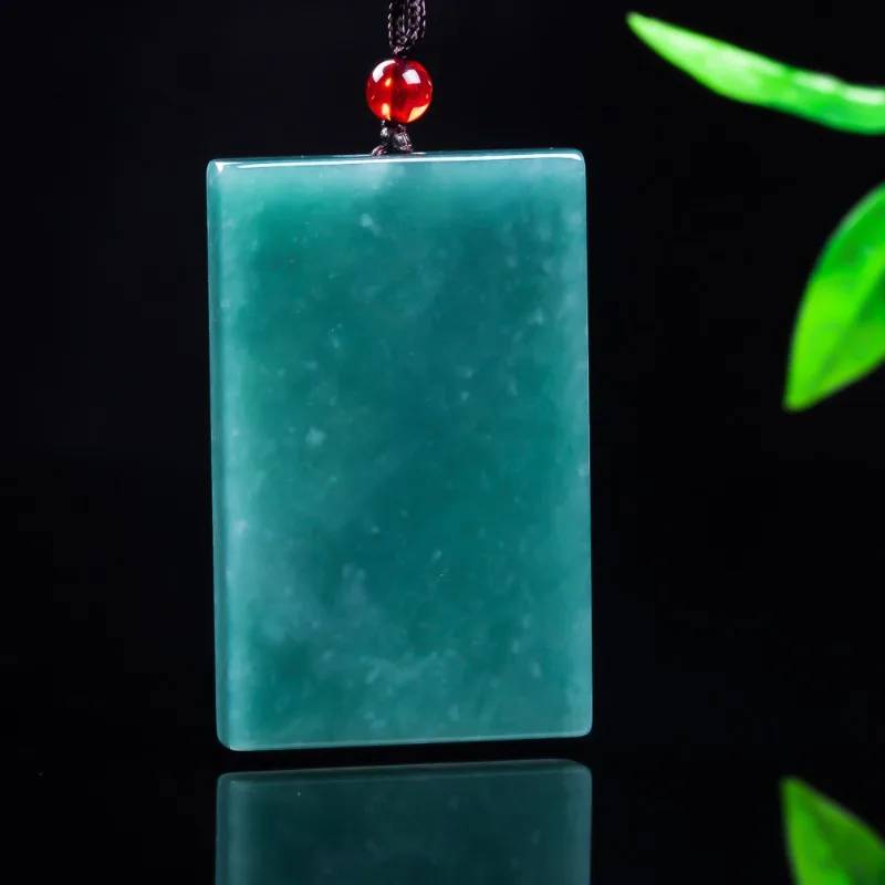 Natural Emerald Jade Blue Water Peaceful Card Pendant Necklace Carved Charm Jadeite Jewelry Fashion Woman Gifts Certificate
Natural Emerald Jade Blue Water Peaceful Card Pendant Necklace Carved Charm Jadeite Jewelry Fashion Woman Gifts Certificate