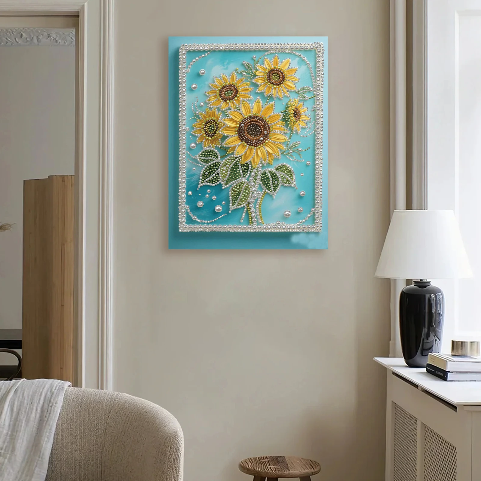 Sunflower DIY Pearl Painting Kit for Adults Home Wall Decor With Frame 30x40cm
Sunflower DIY Pearl Painting Kit for Adults Home Wall Decor With Frame 30x40cm