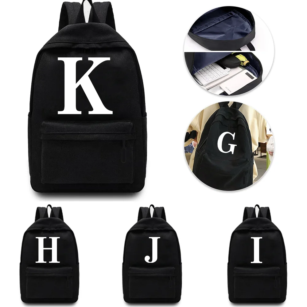 White Printing Leisure Backpack Fashion Simple Laptop Backpack Unisex Multi-functional Sports Bag.
White Printing Leisure Backpack Fashion Simple Laptop Backpack Unisex Multi-functional Sports Bag.