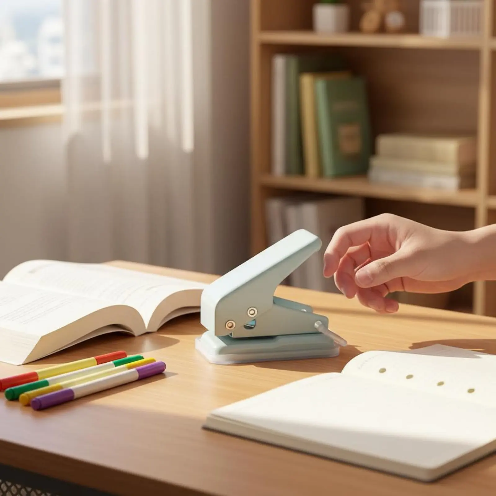 Mini Hole Puncher Portable Single Hole Perforate Handheld Paper Puncher 10 Sheet Capacity Office Supplies Locking Handle
Mini Hole Puncher Portable Single Hole Perforate Handheld Paper Puncher 10 Sheet Capacity Office Supplies Locking Handle