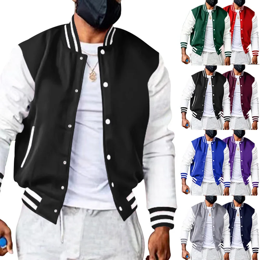 Autumn and Winter New Men's Fashion Buttons Fashion Versatile Multi-color Men's and Women's Streetwear Baseball Jacket
Autumn and Winter New Men's Fashion Buttons Fashion Versatile Multi-color Men's and Women's Streetwear Baseball Jacket