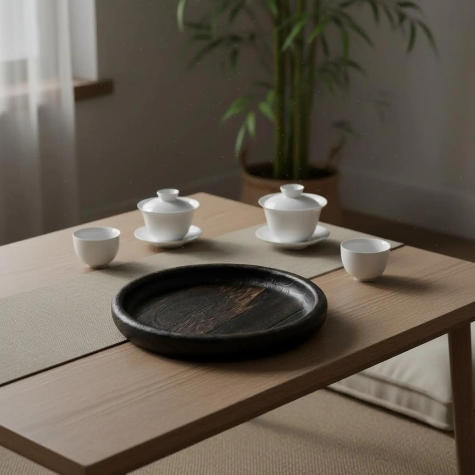 Wood Tea Tray Decorative Storage Wooden Round Tray Home Decor Raised Edges Minimalist Design for Living Room, Tabletop
Wood Tea Tray Decorative Storage Wooden Round Tray Home Decor Raised Edges Minimalist Design for Living Room, Tabletop