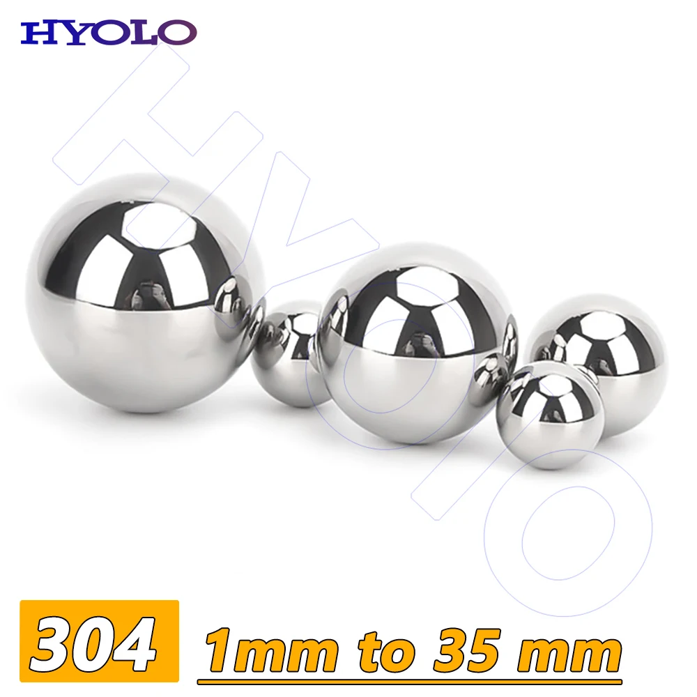 304 Stainless Steel Balls 1mm to 35 mm Bearing Steel Ball Precision Solid Smooth Beads for Equipment Repairing DIY Projects
304 Stainless Steel Balls 1mm to 35 mm Bearing Steel Ball Precision Solid Smooth Beads for Equipment Repairing DIY Projects