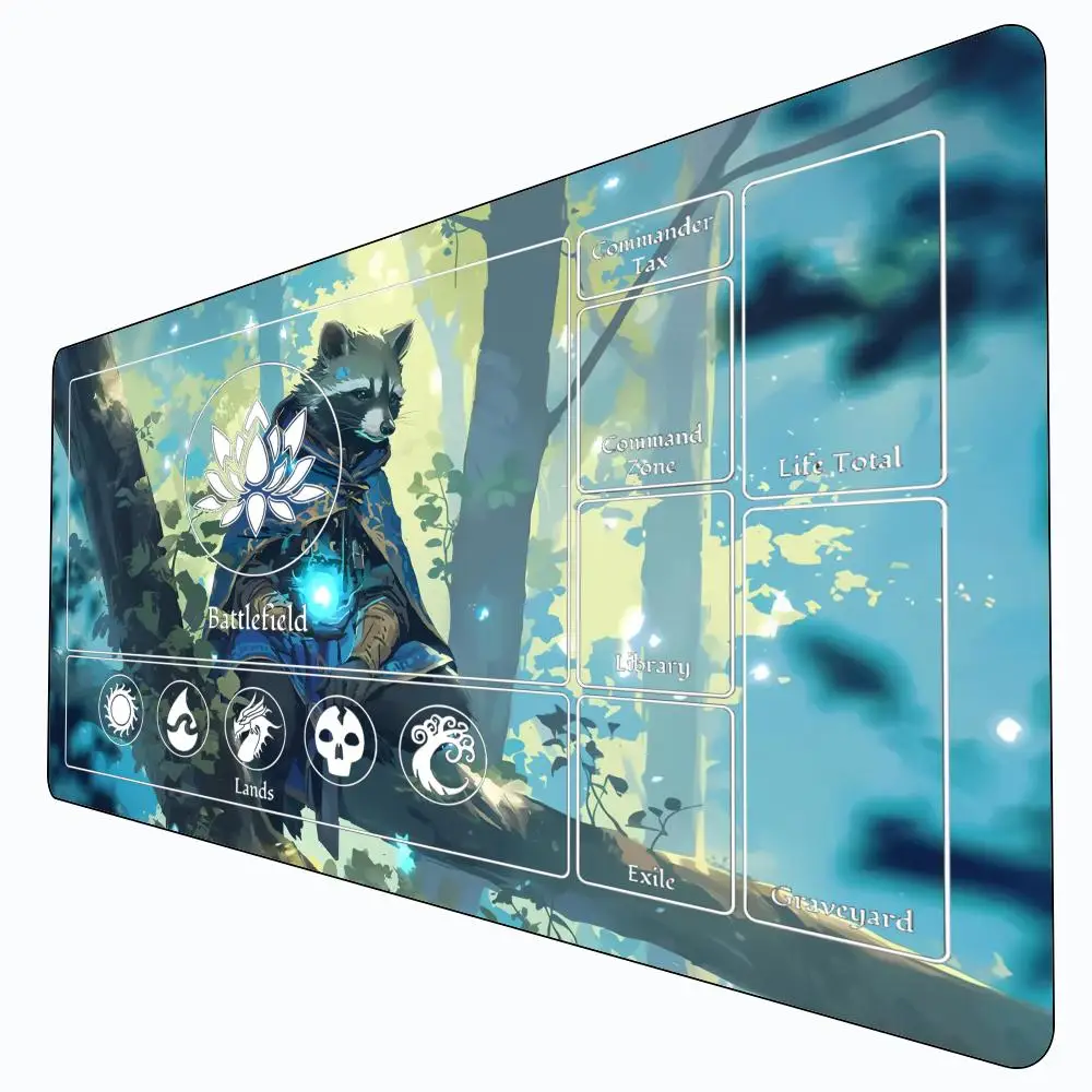 Magic Raccoon Themed Mouse Pad Card Game Mat Large Computer Office Mousepad Non-slip for MTG DTCG CCG RPG Trading Card Desk Mats
Magic Raccoon Themed Mouse Pad Card Game Mat Large Computer Office Mousepad Non-slip for MTG DTCG CCG RPG Trading Card Desk Mats