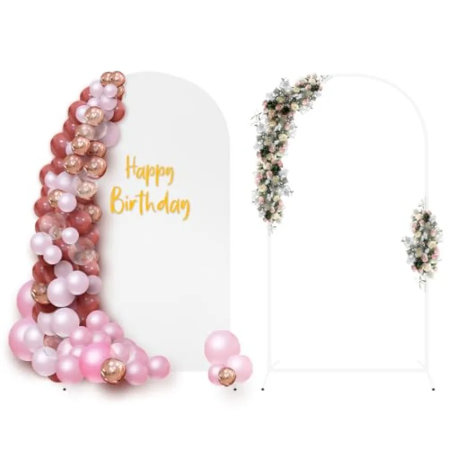 Wedding arch and cover 7.2ft White Arch Cover Balloon Arched Frame Cover Set White Spandex Fitted with Round Top Chiara Backdro
Wedding arch and cover 7.2ft White Arch Cover Balloon Arched Frame Cover Set White Spandex Fitted with Round Top Chiara Backdro