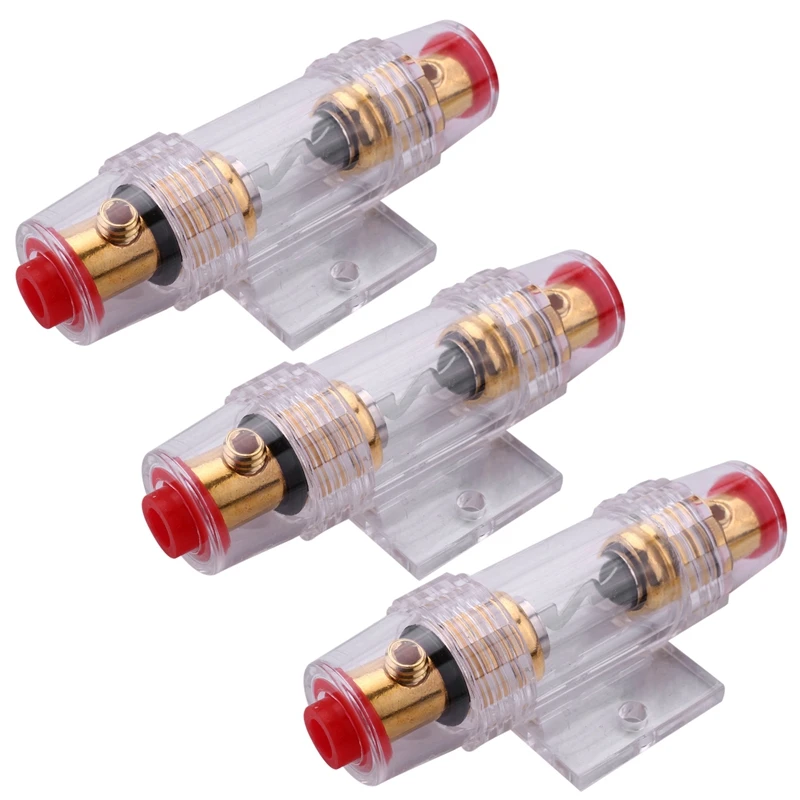 3X автомобильная стереосистема 8 Калибр AGU Держатель предохранителя и предохранитель 60 ампер аудио кабель
3X автомобильная стереосистема 8 Калибр AGU Держатель предохранителя и предохранитель 60 ампер аудио кабель