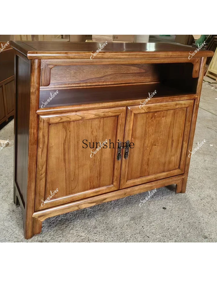 Solid wood new Chinese simple living room storage dining room locker FT
Solid wood new Chinese simple living room storage dining room locker FT