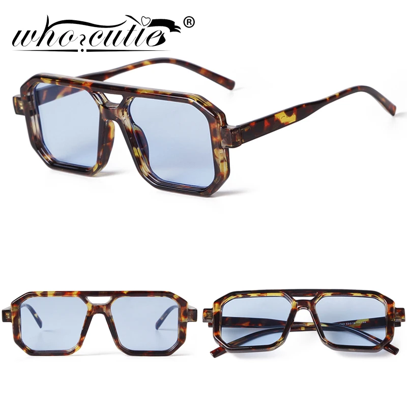 Trend Women Square Pilot Sunglasses Design Luxury Tortoise Frame Blue Lens Flat Top Bar Aviator Sun Glasses Men Oculos De Sol UV
Trend Women Square Pilot Sunglasses Design Luxury Tortoise Frame Blue Lens Flat Top Bar Aviator Sun Glasses Men Oculos De Sol UV