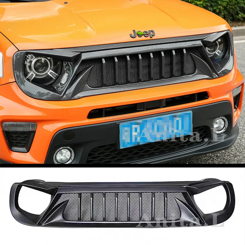 For Jeep Renegade Racing Grills 2016 2017 2018 Matt Black Carbon ABS Plastic Grille Air Intake Styling Accessories Tuning Parts
For Jeep Renegade Racing Grills 2016 2017 2018 Matt Black Carbon ABS Plastic Grille Air Intake Styling Accessories Tuning Parts