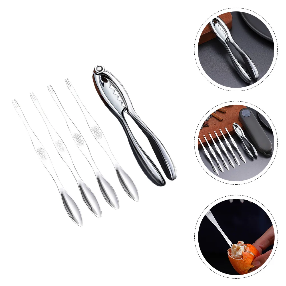 1Set 5 Pieces Crab Eating Kit Sturdy Portable Seafood Tools Set with Ergonomic Handle for Home Restaurant Shellfish Crackers
1Set 5 Pieces Crab Eating Kit Sturdy Portable Seafood Tools Set with Ergonomic Handle for Home Restaurant Shellfish Crackers