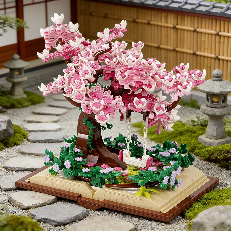 Romantic Cherry Blossom Flower Pink Tree Sakura Tree House Building Blocks Model Desktop Decoration Toys Girls Adult Friend Gift
Romantic Cherry Blossom Flower Pink Tree Sakura Tree House Building Blocks Model Desktop Decoration Toys Girls Adult Friend Gift