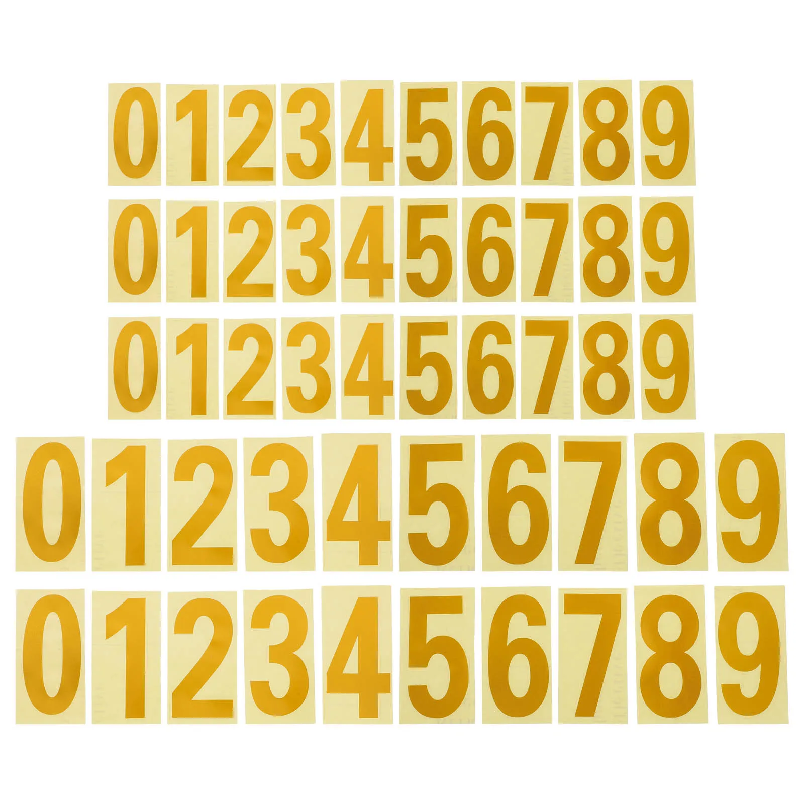 5 Sets Reflective Number Stickers 3x3 4x2 0-9 Golden Waterproof Self Adhesive Vinyl Mailbox Numbers Outdoor Decals for Houses
5 Sets Reflective Number Stickers 3x3 4x2 0-9 Golden Waterproof Self Adhesive Vinyl Mailbox Numbers Outdoor Decals for Houses