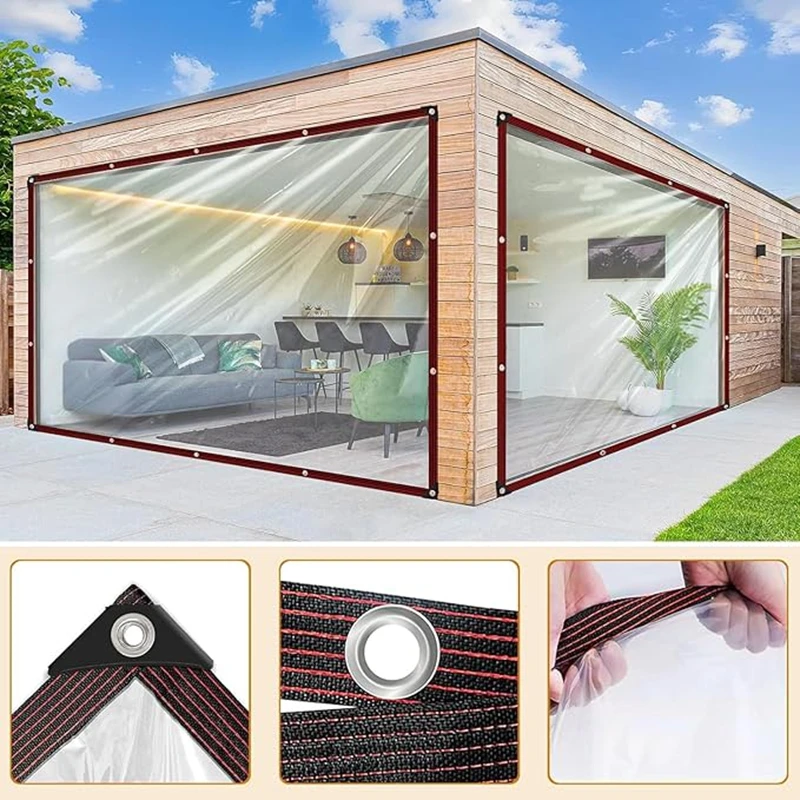 0.1mm Grey Side Customizable Transparent PE Waterproof Rainproof Cold Resistance And Warmth Retention Tettoie Per Esterni
0.1mm Grey Side Customizable Transparent PE Waterproof Rainproof Cold Resistance And Warmth Retention Tettoie Per Esterni