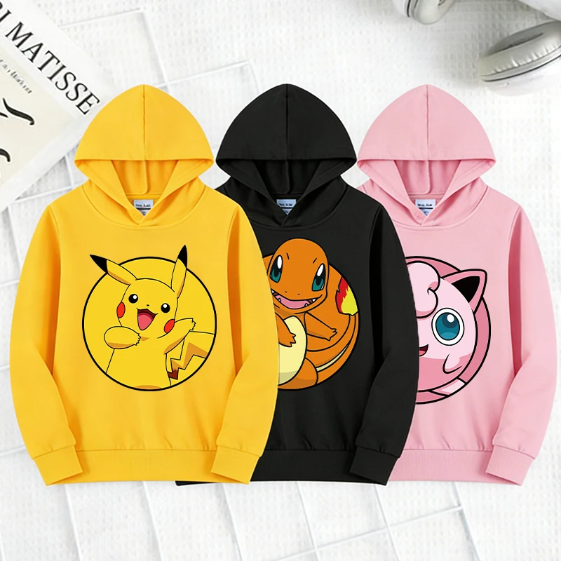Pokemons Boys Girl Autumn Spring Thin Hoodie Kids Anime Cartoon Cute Print Child's Gift Pullover Long Sleeve Casual Sweatshirt
Pokemons Boys Girl Autumn Spring Thin Hoodie Kids Anime Cartoon Cute Print Child's Gift Pullover Long Sleeve Casual Sweatshirt