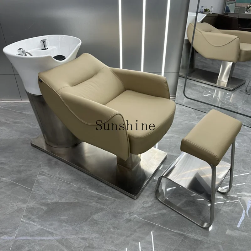 Barber shop ceramic basin shampoo hair salon semi-reclining hair salon special massage bed
Barber shop ceramic basin shampoo hair salon semi-reclining hair salon special massage bed