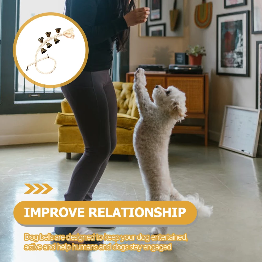 Bell Chain Potty Door Hanging Bells for Dogs Pet Training Tool Doorbell Decor for Home Toilet Door Weaving Dog Doorbell
Bell Chain Potty Door Hanging Bells for Dogs Pet Training Tool Doorbell Decor for Home Toilet Door Weaving Dog Doorbell