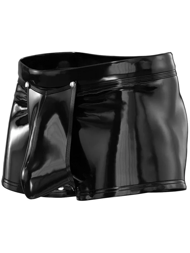 S-5XL Wet Look PVC Boxershorts Shiny PU Leather Convex Pouch Boxer Shorts Calzoncillos Hombre Hot Sexy Underwear Trunks Lingerie
S-5XL Wet Look PVC Boxershorts Shiny PU Leather Convex Pouch Boxer Shorts Calzoncillos Hombre Hot Sexy Underwear Trunks Lingerie