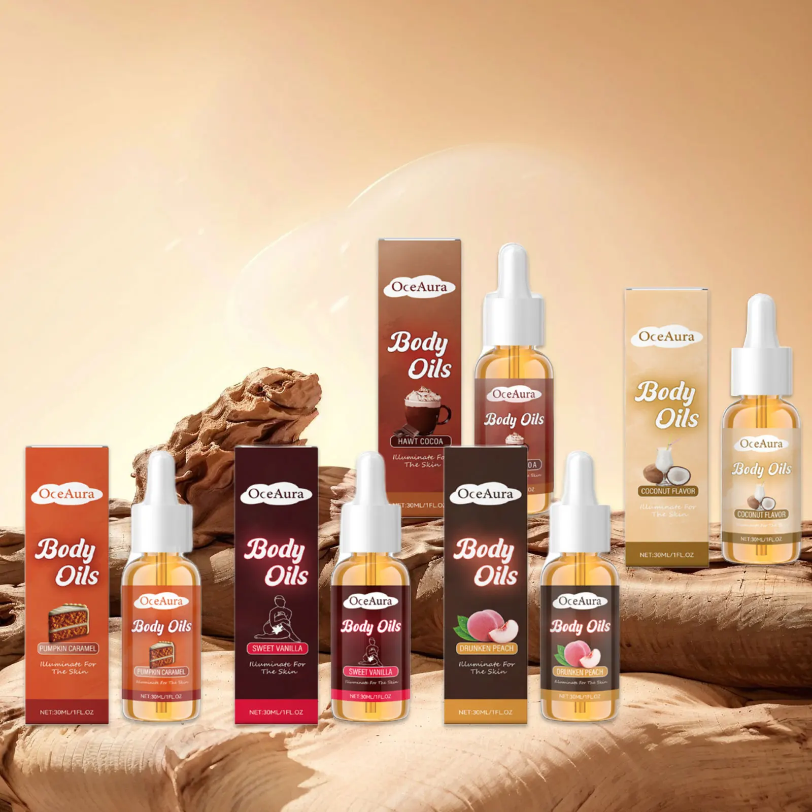 Vanilla Body Oil Improve Dryness Skin Increase Elasticity Relieve Roughness Hyaluronic Acid Body Oil Quick-Absorb Skin Care 30ml
Vanilla Body Oil Improve Dryness Skin Increase Elasticity Relieve Roughness Hyaluronic Acid Body Oil Quick-Absorb Skin Care 30ml