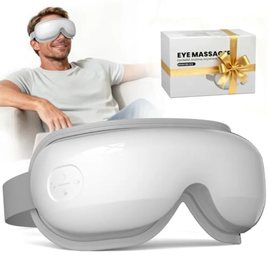 Heated Eye Massager for Migraine Relief with Heat and Bluetooth Music Soft Black Eye Mask for Eye Strain Dry Eyes Smart Sleep M
Heated Eye Massager for Migraine Relief with Heat and Bluetooth Music Soft Black Eye Mask for Eye Strain Dry Eyes Smart Sleep M
