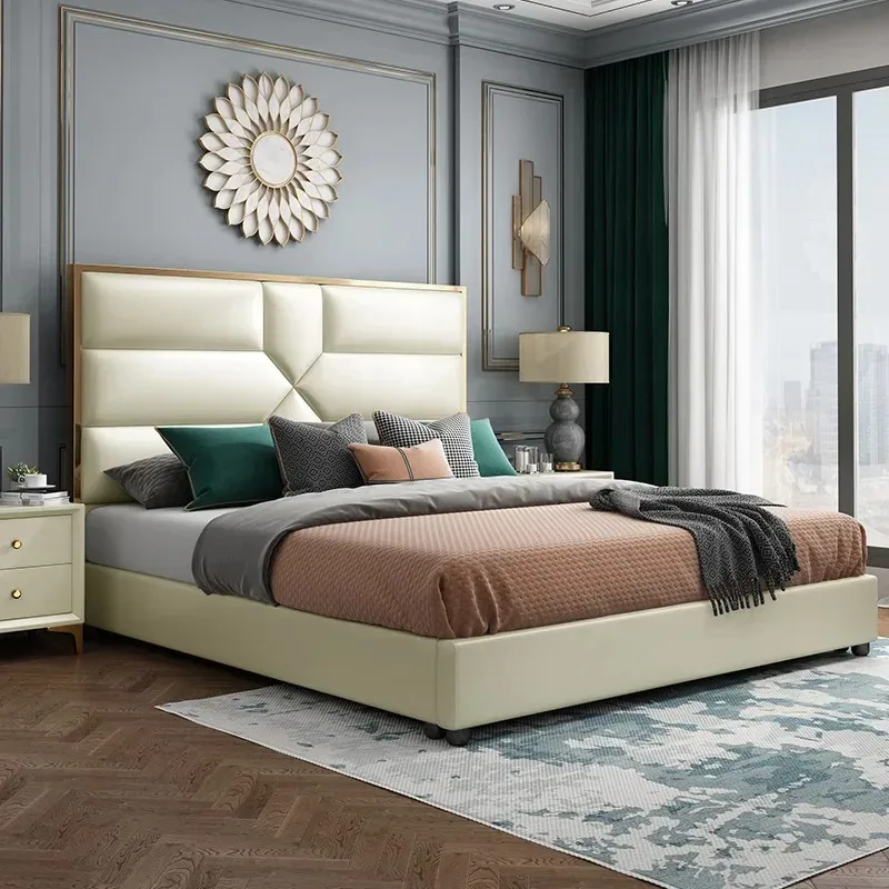 Роскошный современный мебельный гарнитур для спальни, классический двуспальный комплект, роскошная кровать размера «king-size»
Роскошный современный мебельный гарнитур для спальни, классический двуспальный комплект, роскошная кровать размера «king-size»