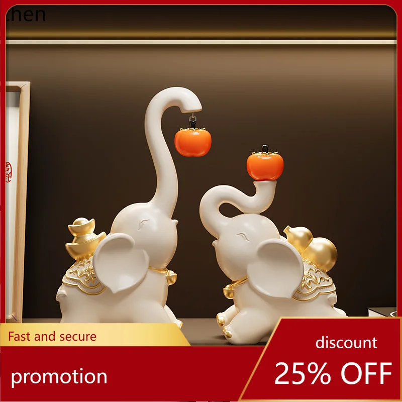 CZ Persimmon Elephant Ornament - High-end Living Room Decoration for Attracting Wealth, TV Cabinet Decor, Housewarming Gift
CZ Persimmon Elephant Ornament - High-end Living Room Decoration for Attracting Wealth, TV Cabinet Decor, Housewarming Gift