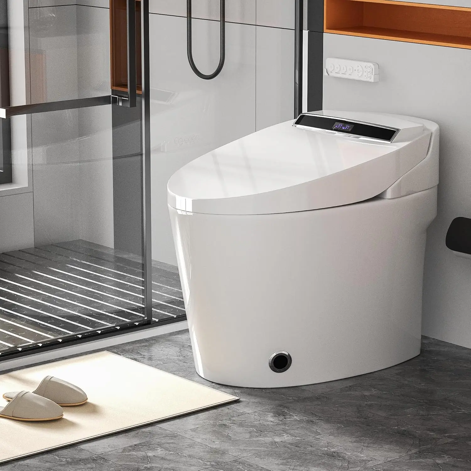 Smart Toilet, Heated Toilet Seat with Nightlight, One Piece Toilet for Bathroom, Tankless Toilets for Bathroom with, Customized
Smart Toilet, Heated Toilet Seat with Nightlight, One Piece Toilet for Bathroom, Tankless Toilets for Bathroom with, Customized