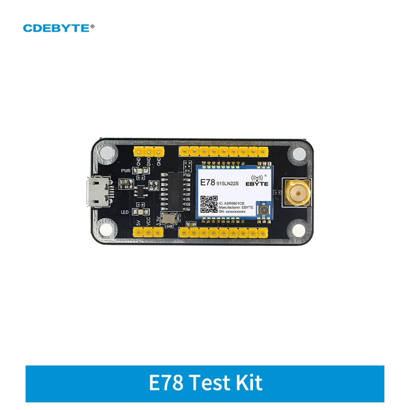 Test Board E78 Test Kit CDEBYTE E78-915TBL-02 Pre-soldered E78-915LN22S(6601) USB Interface with a Rubber Antenna
Test Board E78 Test Kit CDEBYTE E78-915TBL-02 Pre-soldered E78-915LN22S(6601) USB Interface with a Rubber Antenna