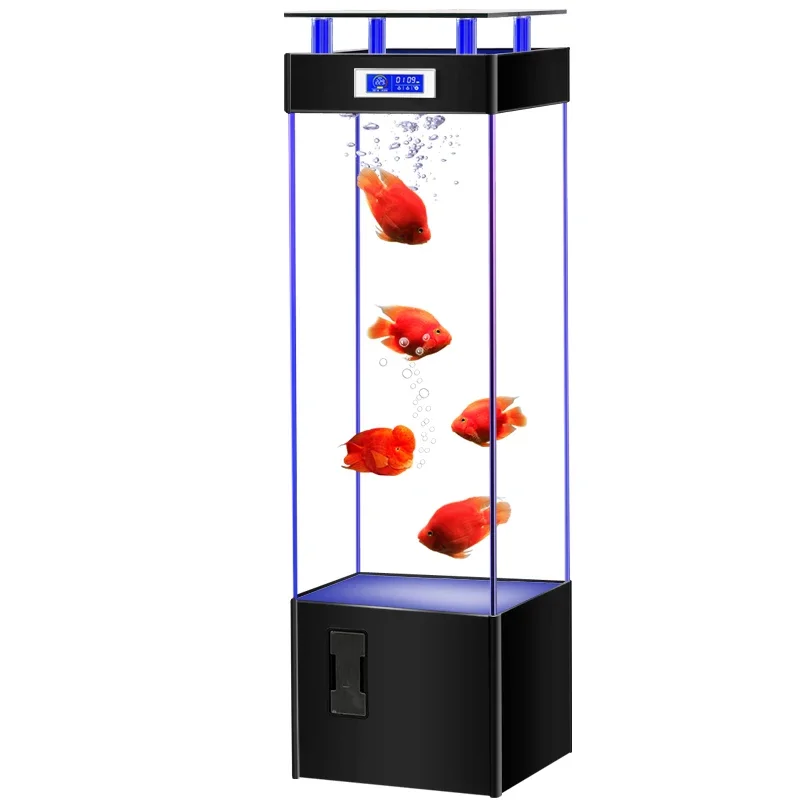 Qf Small and Medium-Sized Change Water Fish Tank Ultra-White Glass Aquarium Fish Globe
Qf Small and Medium-Sized Change Water Fish Tank Ultra-White Glass Aquarium Fish Globe