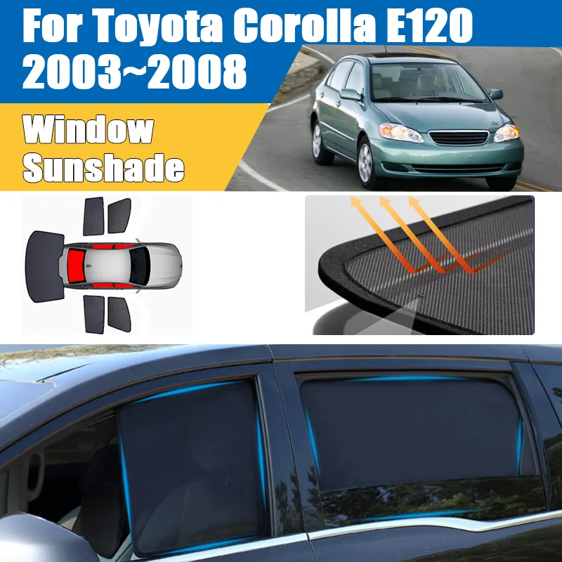 For Toyota Corolla E120 2003~2008 Windshield Window Visor Heat Insulation Mesh Sunshade UV Protection Auto Curtain Accessories
For Toyota Corolla E120 2003~2008 Windshield Window Visor Heat Insulation Mesh Sunshade UV Protection Auto Curtain Accessories