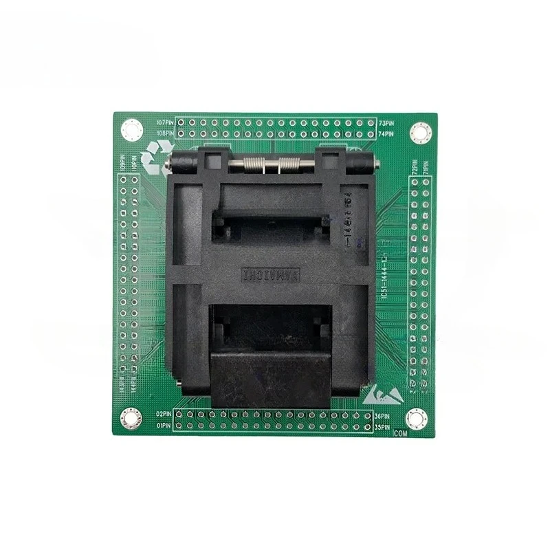 CNV-LQFP144-0.5-DIP Clamshell IC Burning seat Adapter IC51-1444-1354-7 QFP144 PITCH 0.5mm with PCB Test Socket test bench
CNV-LQFP144-0.5-DIP Clamshell IC Burning seat Adapter IC51-1444-1354-7 QFP144 PITCH 0.5mm with PCB Test Socket test bench