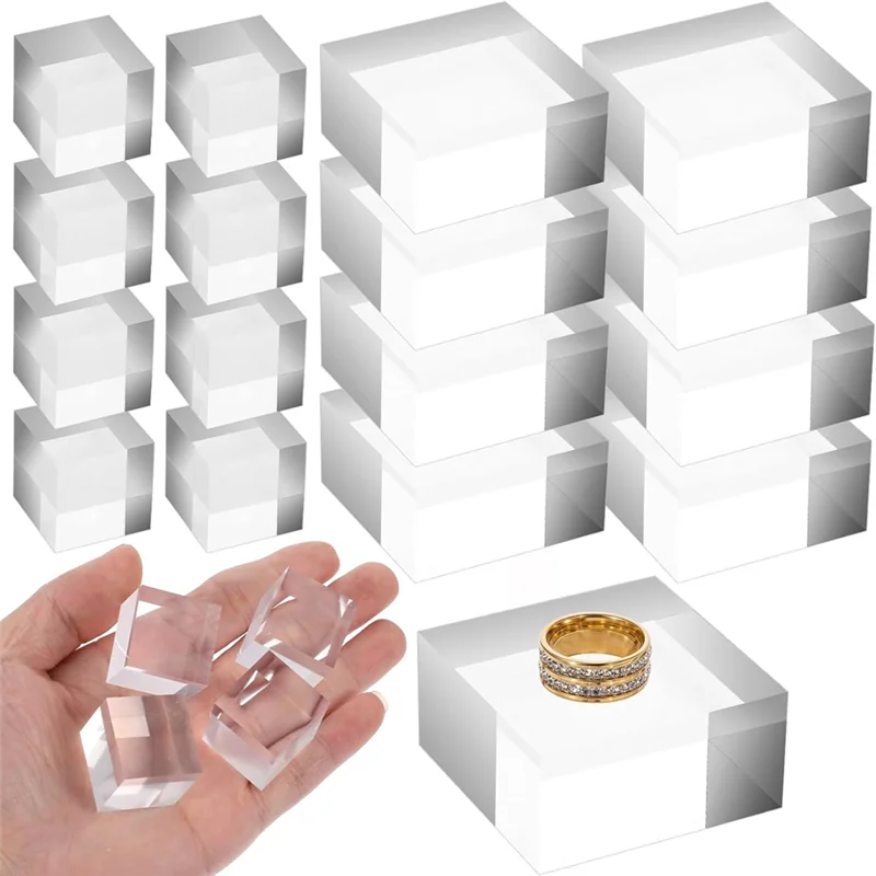 【Flash-Deal!】For Display Block Stand 16 Pcs Acrylic Blocks Clear Square Base For Polished Jewelry Showcase
【Flash-Deal!】For Display Block Stand 16 Pcs Acrylic Blocks Clear Square Base For Polished Jewelry Showcase