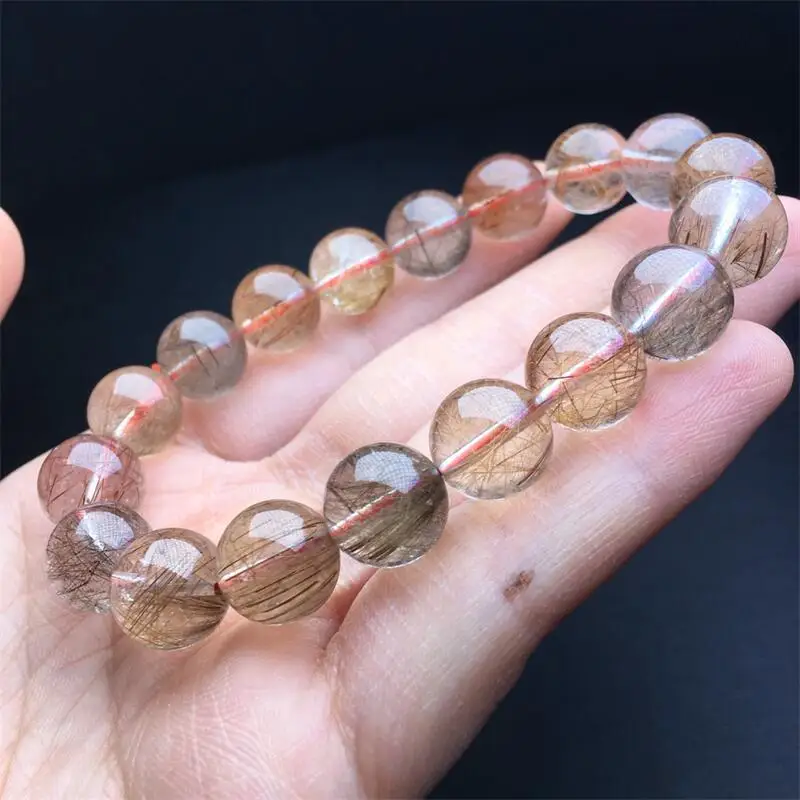 12MM Natural Colored Rutilated Quartz Bracelet String Charms Handmade Fortune Energy Mineral Woman Amulet Jewelry 1PCS
12MM Natural Colored Rutilated Quartz Bracelet String Charms Handmade Fortune Energy Mineral Woman Amulet Jewelry 1PCS