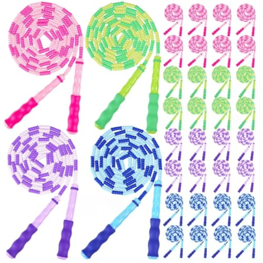 Jump Rope for 36 Pack Soft Beaded Adjustable Jump Ropes for Ages 4-12 Red Perfect for Home School Gym Fitness Training Slim Bod
Jump Rope for 36 Pack Soft Beaded Adjustable Jump Ropes for Ages 4-12 Red Perfect for Home School Gym Fitness Training Slim Bod