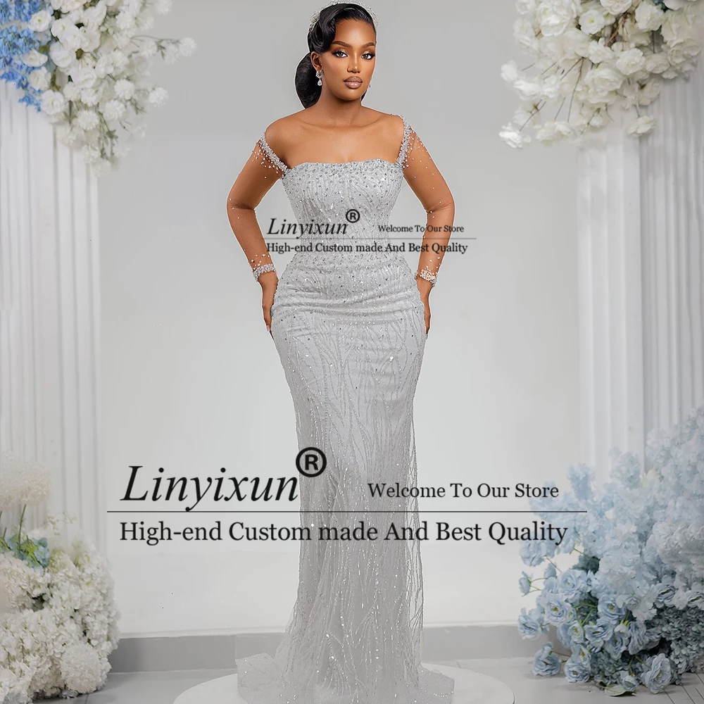 Luxury Crystal Wedding Dresses 2025 Glitter Sequin Mermaid Bridal Gowns Woman Bride Dress Customized فساتين حفلات ا
Luxury Crystal Wedding Dresses 2025 Glitter Sequin Mermaid Bridal Gowns Woman Bride Dress Customized فساتين حفلات ا