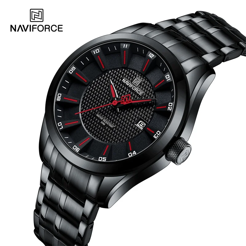 NAVIFORCE New Luxury Watch For Men Business Stainless Steel Strap Male Wristwatches Waterproof Calendar Clock Relogio Masculino
NAVIFORCE New Luxury Watch For Men Business Stainless Steel Strap Male Wristwatches Waterproof Calendar Clock Relogio Masculino