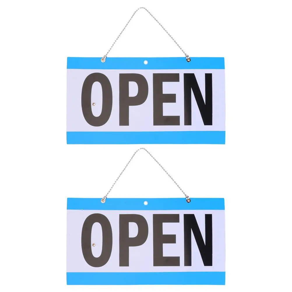 2Pcs OPEN CLOSED Sign PVC Blue White Black Text Adjustable Clock Hands Store Hours Lobby Office Decorative Sign
2Pcs OPEN CLOSED Sign PVC Blue White Black Text Adjustable Clock Hands Store Hours Lobby Office Decorative Sign