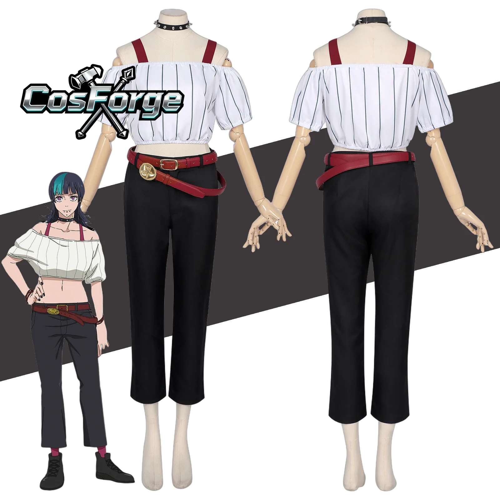 Kirara Hoshi Cosplay - Off Shoulder Top Pants Set Costume Wig Halloween Anime
Kirara Hoshi Cosplay - Off Shoulder Top Pants Set Costume Wig Halloween Anime