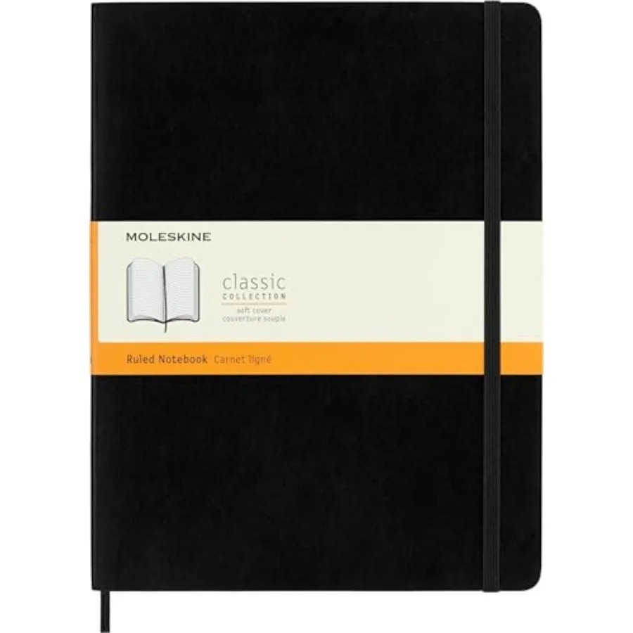 Classic Notebook, Extra Large, Ruled,,Soft Cover 7.5 x 10
Classic Notebook, Extra Large, Ruled,,Soft Cover 7.5 x 10