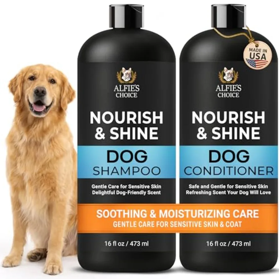 Dog Shampoo and Conditioner Set 16 fl oz Each Lavender and Rosemary with Biotin for Itchy, Dry and Sensitive Skin Detangling an
Dog Shampoo and Conditioner Set 16 fl oz Each Lavender and Rosemary with Biotin for Itchy, Dry and Sensitive Skin Detangling an