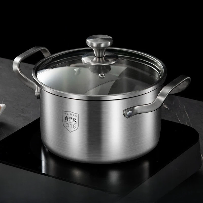 LTT stainless steel soup pot thickened household steamer stew pot binaural gas stove induction cooker
LTT stainless steel soup pot thickened household steamer stew pot binaural gas stove induction cooker