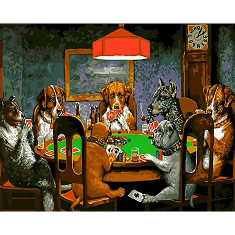 GATYZTORY DIY Painting By Numbers For Adults Animal Playing Cards Picture By Numbers Handpainted Oil Painting For Home Decors Cr
GATYZTORY DIY Painting By Numbers For Adults Animal Playing Cards Picture By Numbers Handpainted Oil Painting For Home Decors Cr