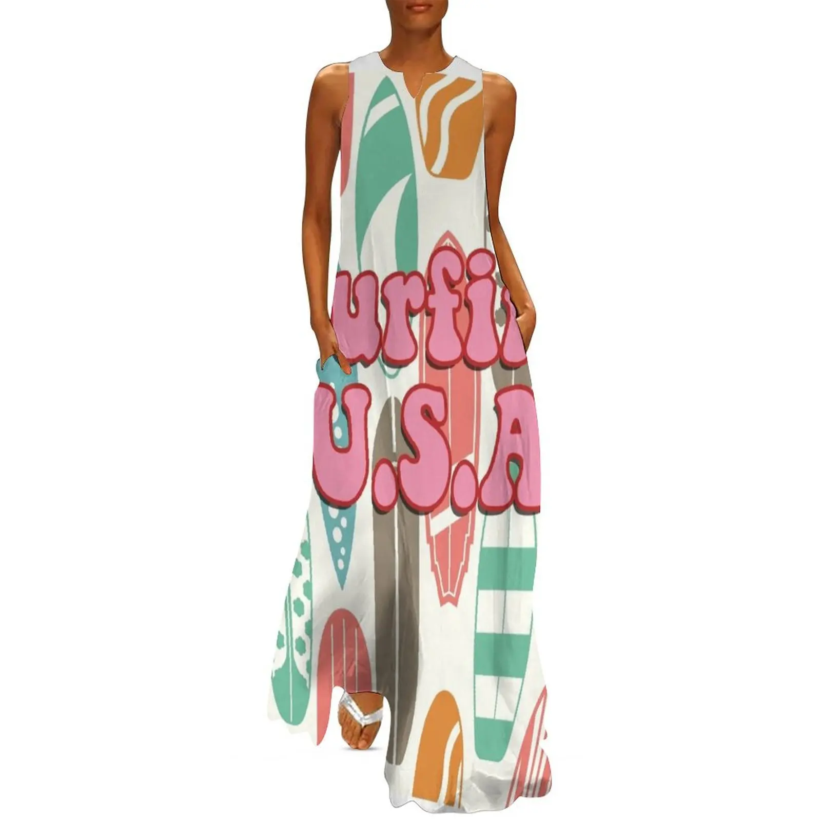 Beach boys, surfing USA, surfing, surf, 60's music, Retro, Long Dress luxury woman party dress women dress
Beach boys, surfing USA, surfing, surf, 60's music, Retro, Long Dress luxury woman party dress women dress