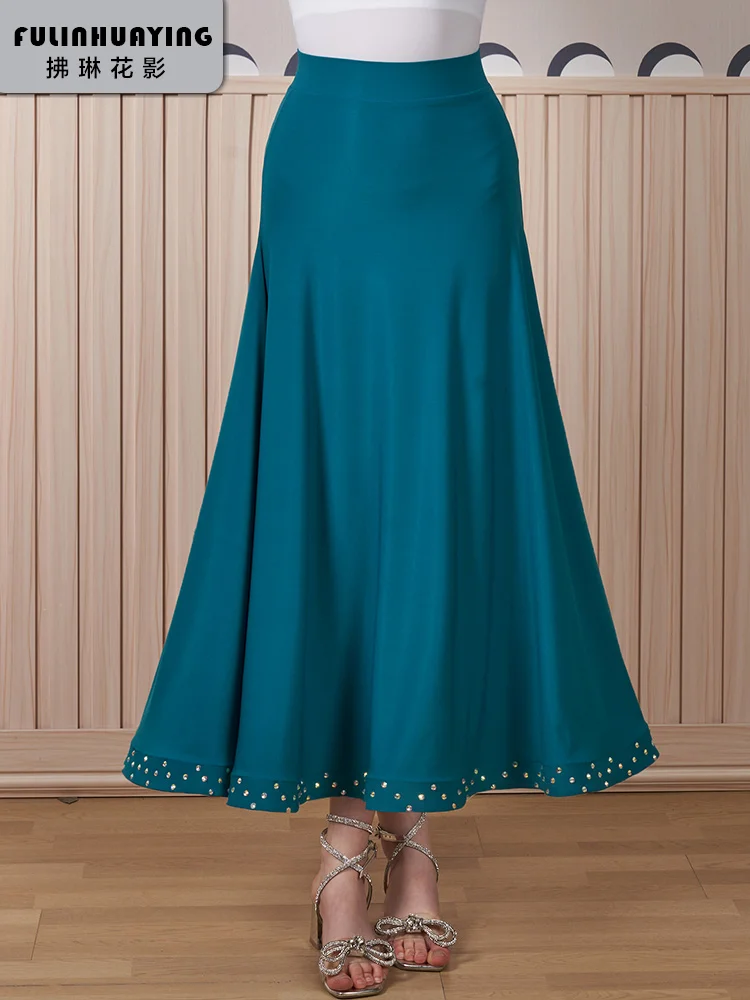 2022 Woman New Ballroom Skirt Long Dance Skirt For Women Waltz Standard Costumes Y0333
2022 Woman New Ballroom Skirt Long Dance Skirt For Women Waltz Standard Costumes Y0333