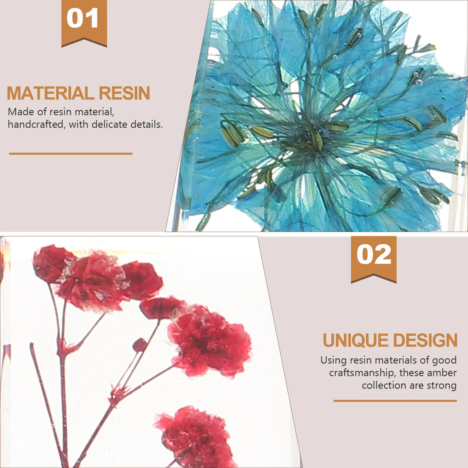 6pcs Resin Flower Amber Specimens Dry Flower Paperweight Amber Collection For Diy Crafts Plants In Resin Decorative Specimen
6pcs Resin Flower Amber Specimens Dry Flower Paperweight Amber Collection For Diy Crafts Plants In Resin Decorative Specimen