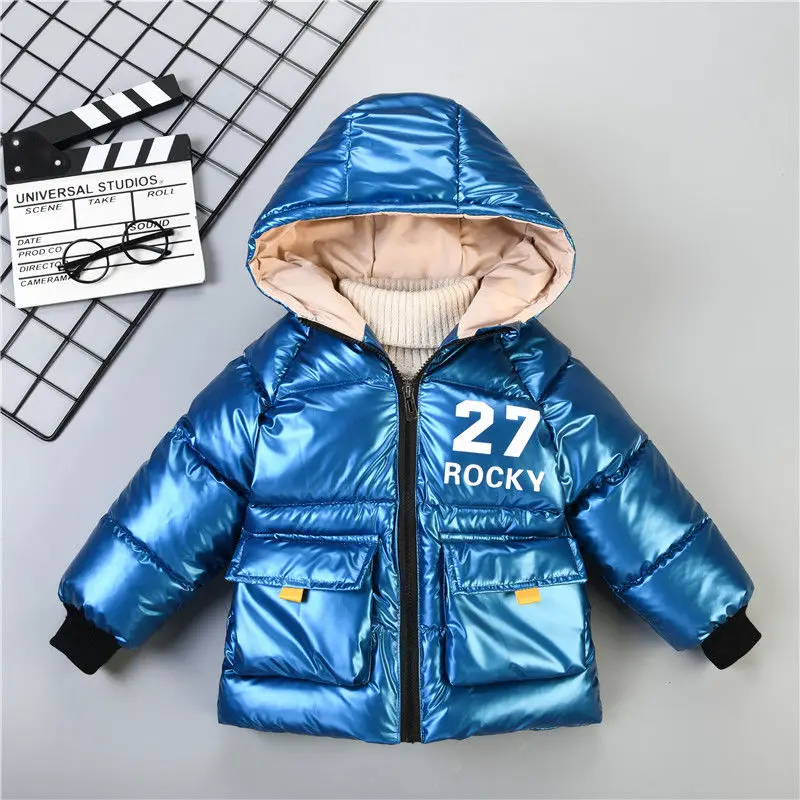 Children's Clothing Boys' Down Jacket Coat New Children's Thickened Cotton Coat Children's Handsome Bright Cotton Jacket
Children's Clothing Boys' Down Jacket Coat New Children's Thickened Cotton Coat Children's Handsome Bright Cotton Jacket
