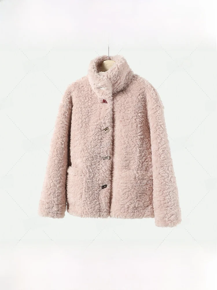 Furry Outerwear Women's Loose Winter Coat Pink Stand Collar Warm Polyester Fiber Commute Sle Long Sve Button Closure
Furry Outerwear Women's Loose Winter Coat Pink Stand Collar Warm Polyester Fiber Commute Sle Long Sve Button Closure
