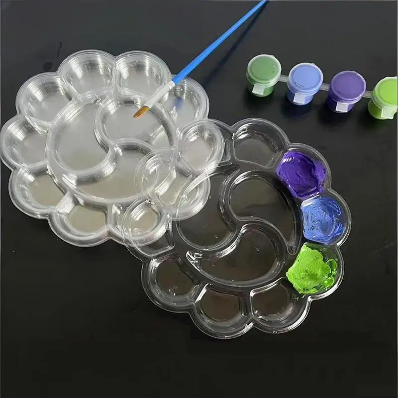 20Pcs Disposable Paint Tray Transparent Color Mixing Palette One-Time Use Painting Supplies Disposable Painting Palettes
20Pcs Disposable Paint Tray Transparent Color Mixing Palette One-Time Use Painting Supplies Disposable Painting Palettes