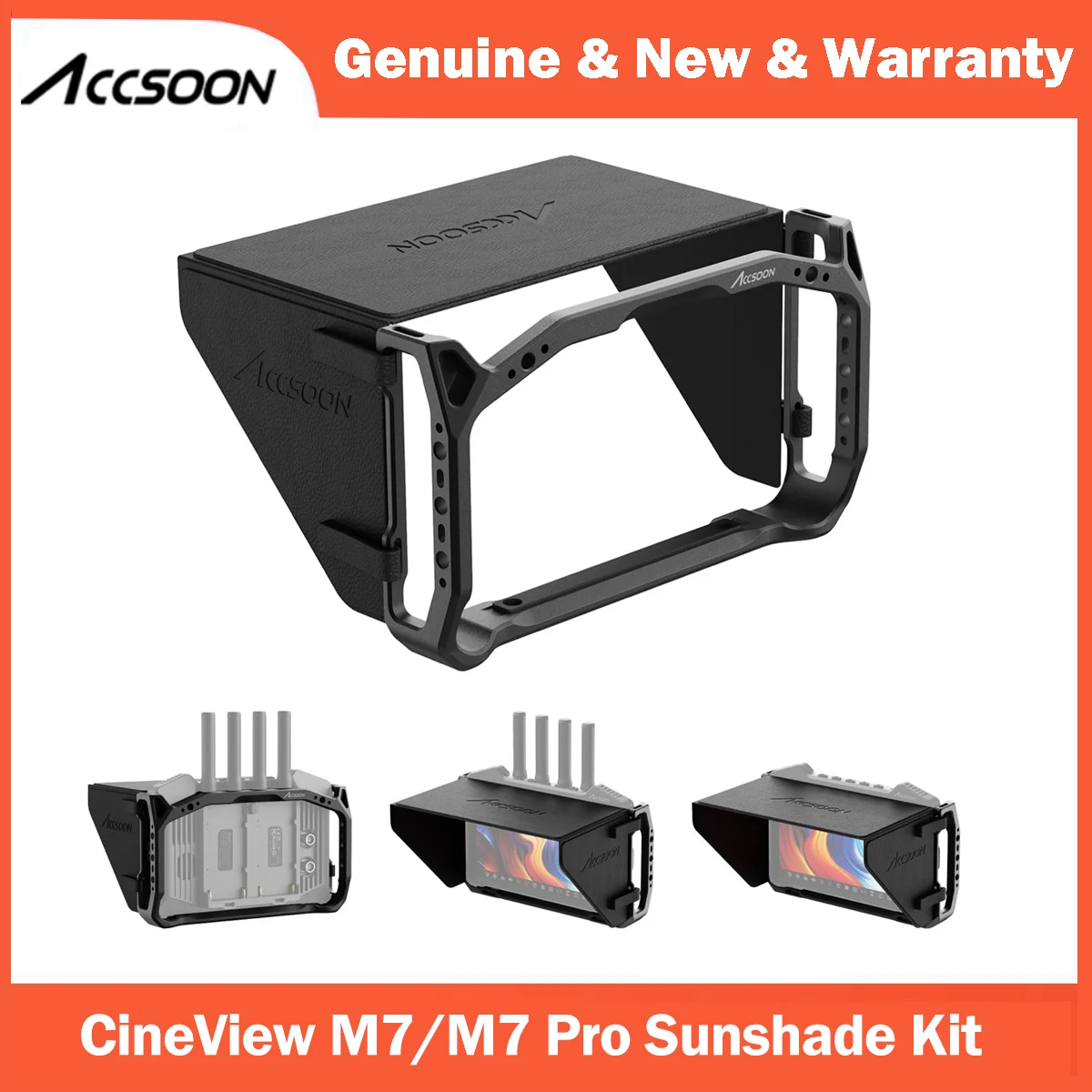 Accsoon CineView M7/M7 Pro 7 inch Camera Field Monitor Cage& Sunshade Kit for CineView M7 Pro Wireless Video Transmission System
Accsoon CineView M7/M7 Pro 7 inch Camera Field Monitor Cage& Sunshade Kit for CineView M7 Pro Wireless Video Transmission System